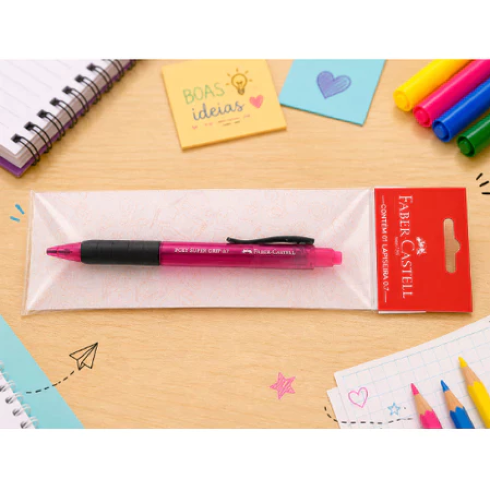 Lapiseira Faber Castell 0.7 Poly Super Grip Original - Antiga ( Colecionador ) - #4