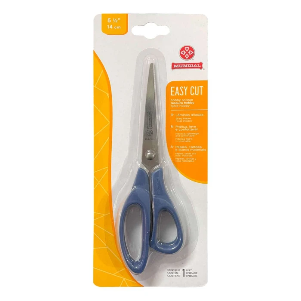 Tesoura multiúso hobby 5 1/2" 16cm 164N-5 Mundial