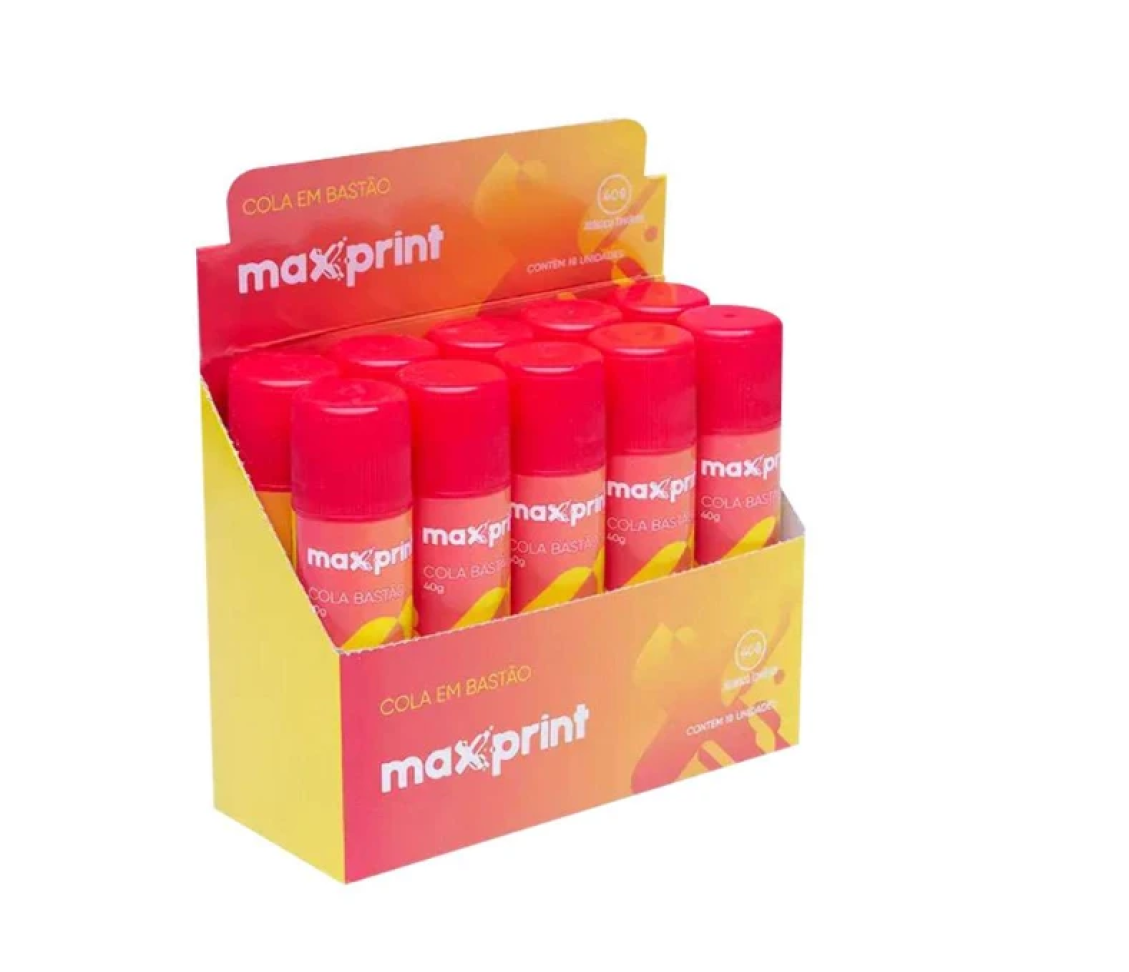 Cola em Bastão 40g – 1 Unidade | Maxprint