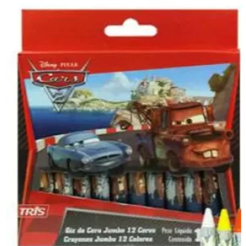 Gizão de cera com 12 cores Carros Tris - #3