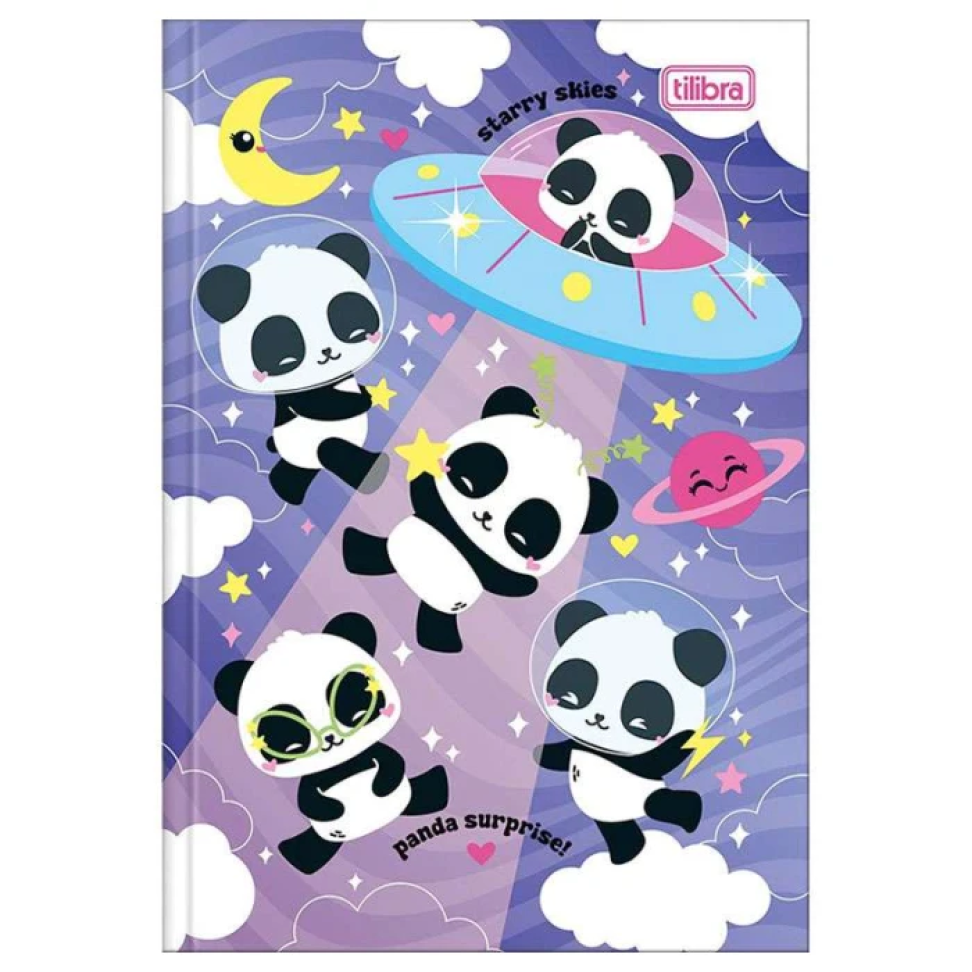 Caderno capa dura brochurão 80 folhas Lovely Friend Tilibra