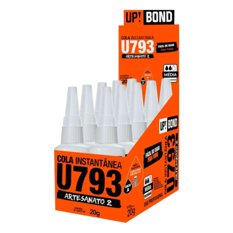 Cola Instantânea Up Bond 793 20g – Fixação Rápida e Alta Resistência - #3