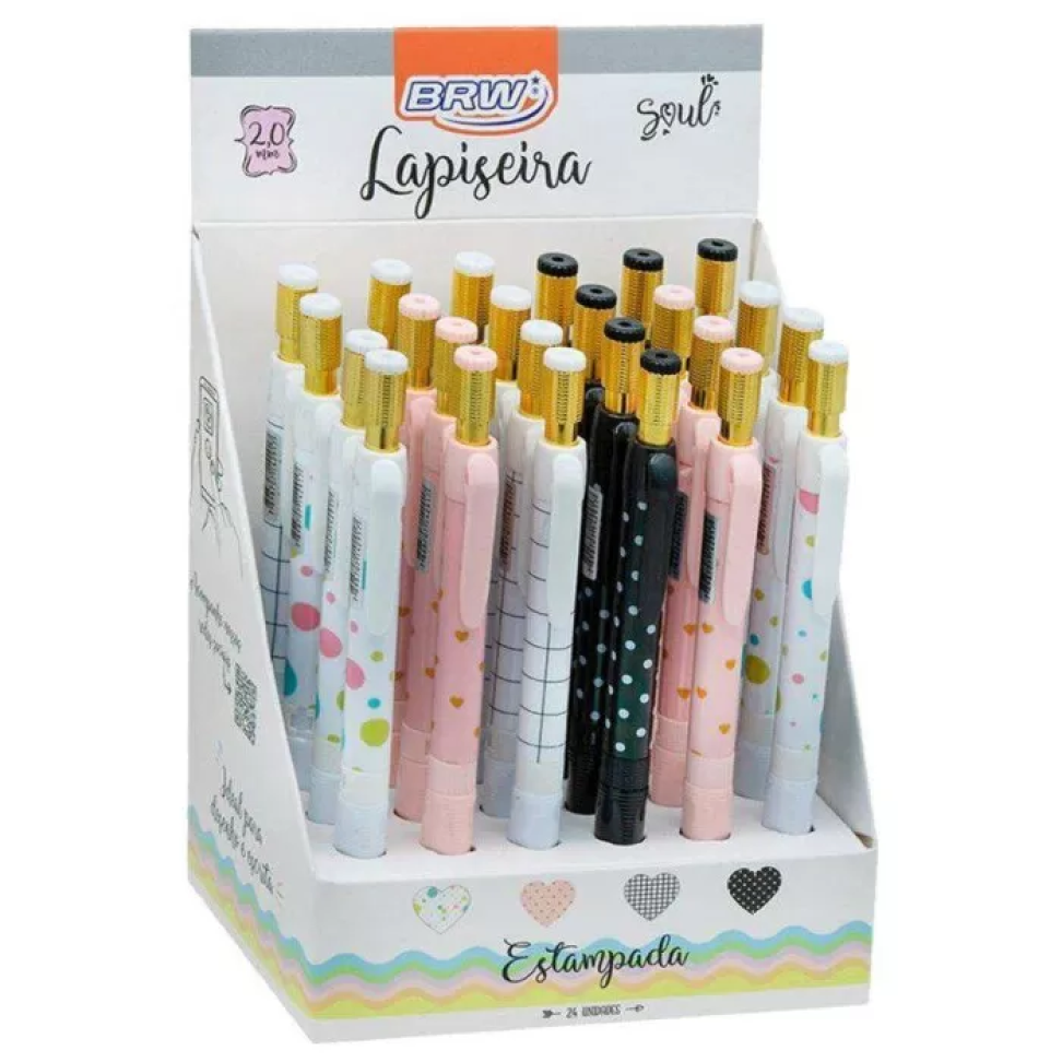 Lapiseira 2,0 mm Decorada Sortida – 1 Unidade | BRW