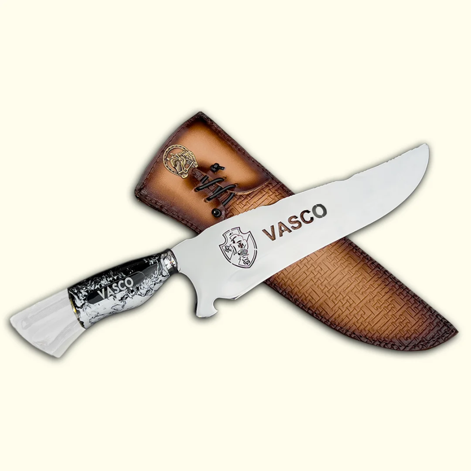 Faca Churrasco Personalizada 10 Pol Aço Inox do seu Time