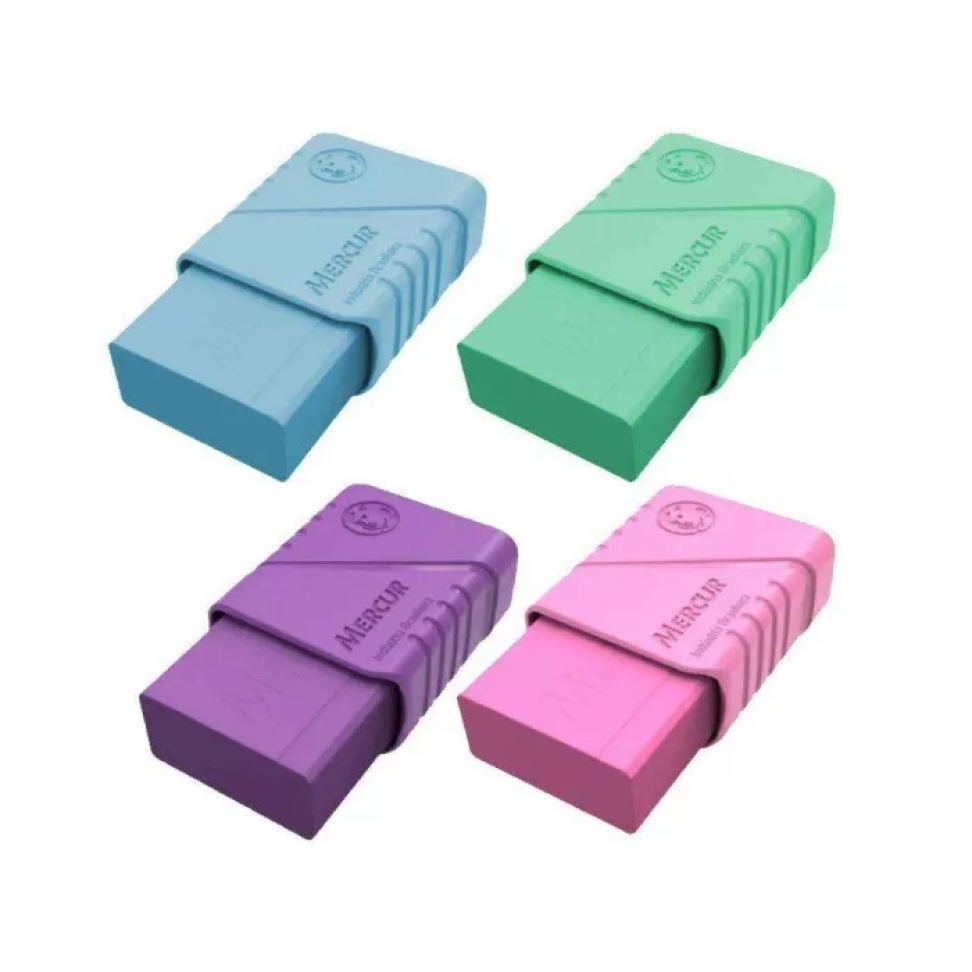 Borracha tk com capa plástica colors com 01 unidade Mercur