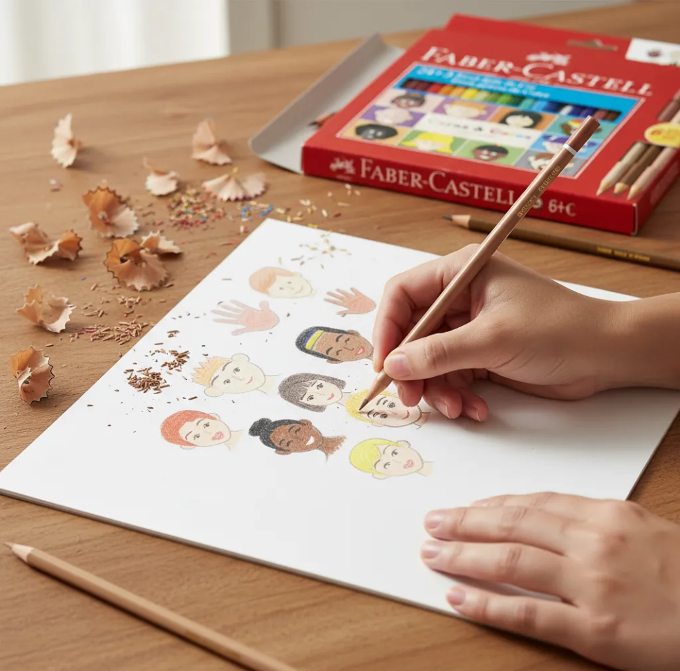 Lápis de Cor Faber-Castell 24 Cores + Apontador + 3 Lápis Bicolor – Kit Completo para Criar e Aprender! - #5