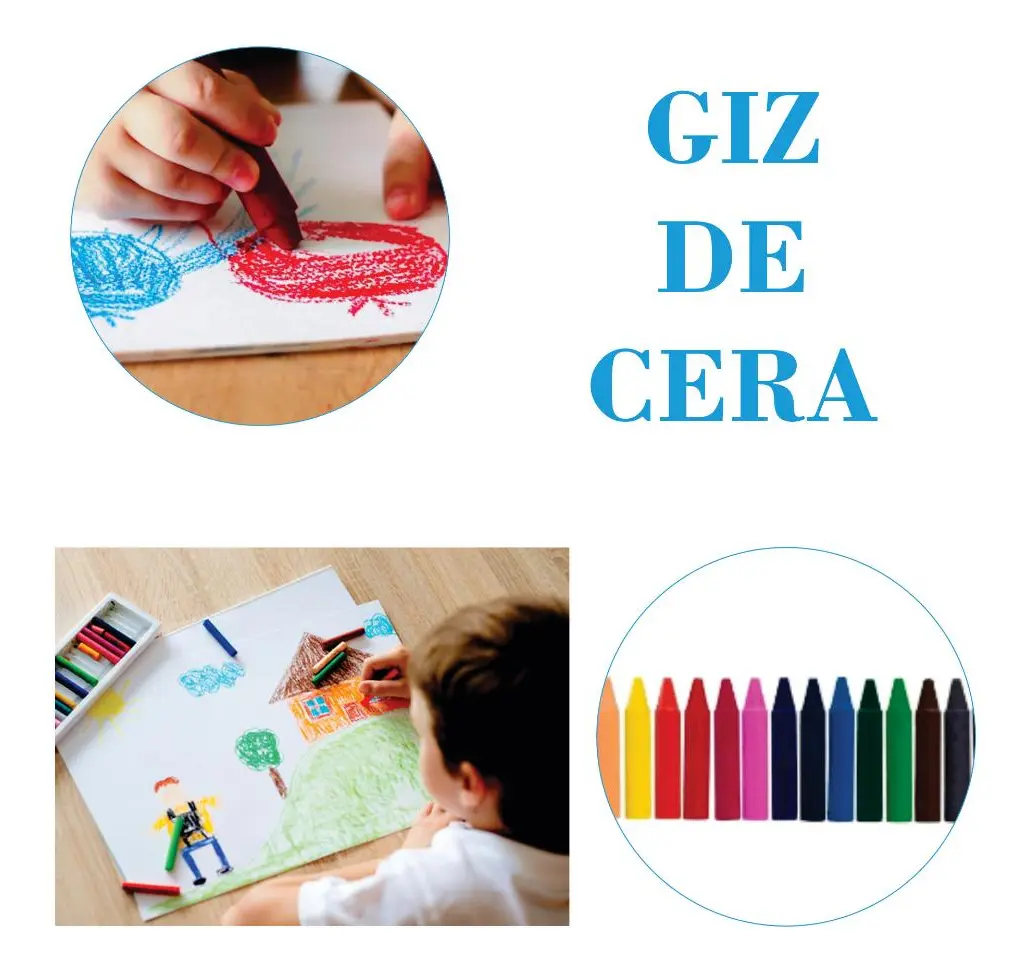 Giz de cera curto com 15 cores Onda Pro - #5