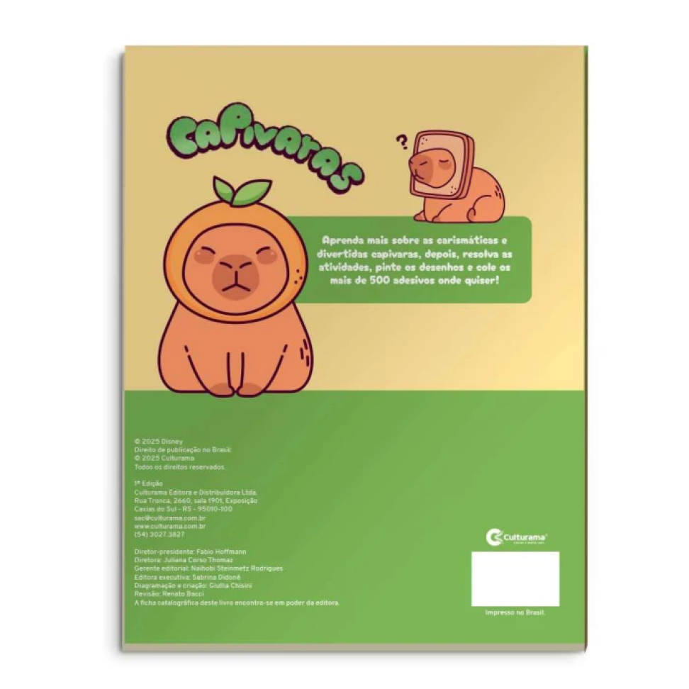 Livro de atividades capivaras 500 adesivos - #5