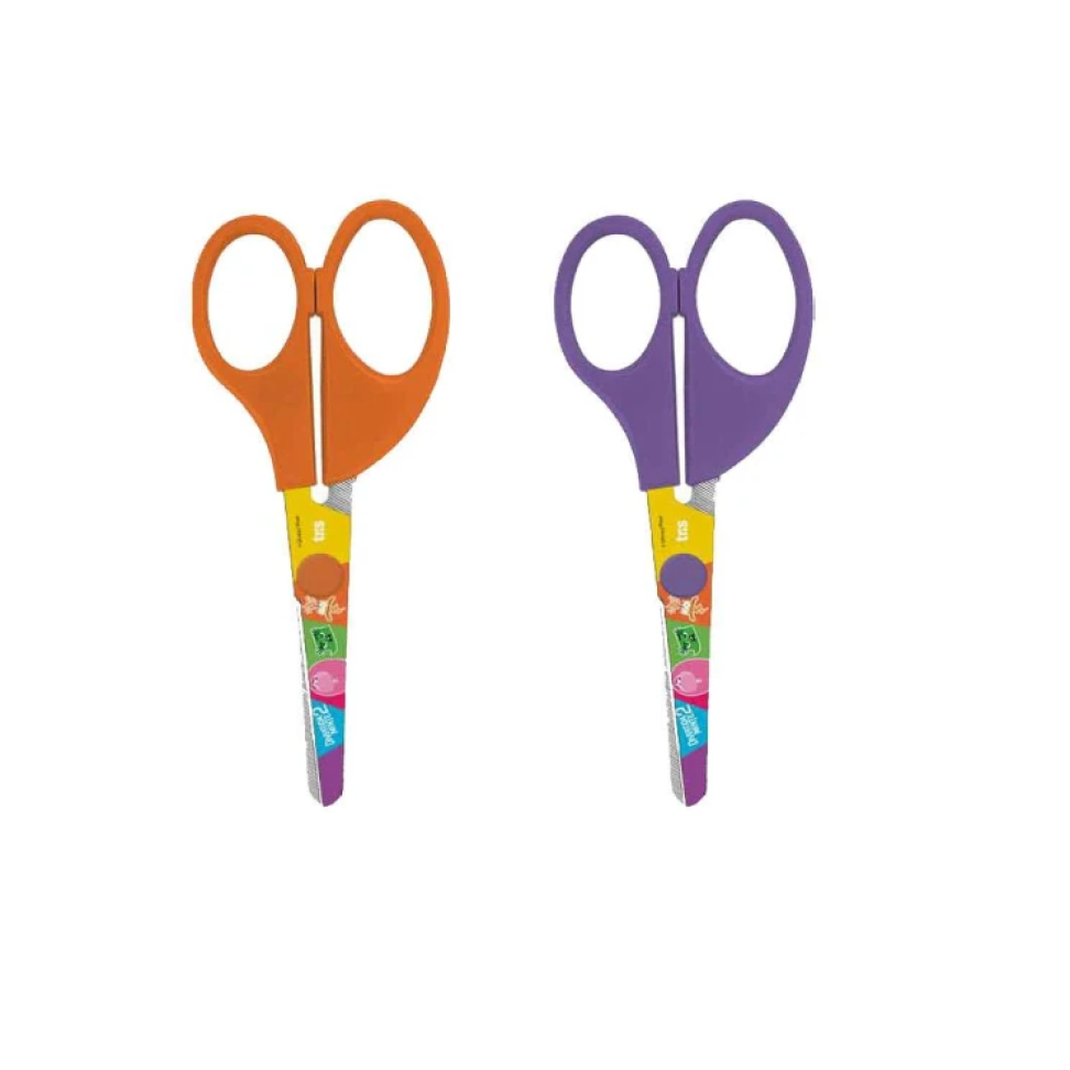 Tesoura Escolar Licenciada Divertidamente Blister Tris