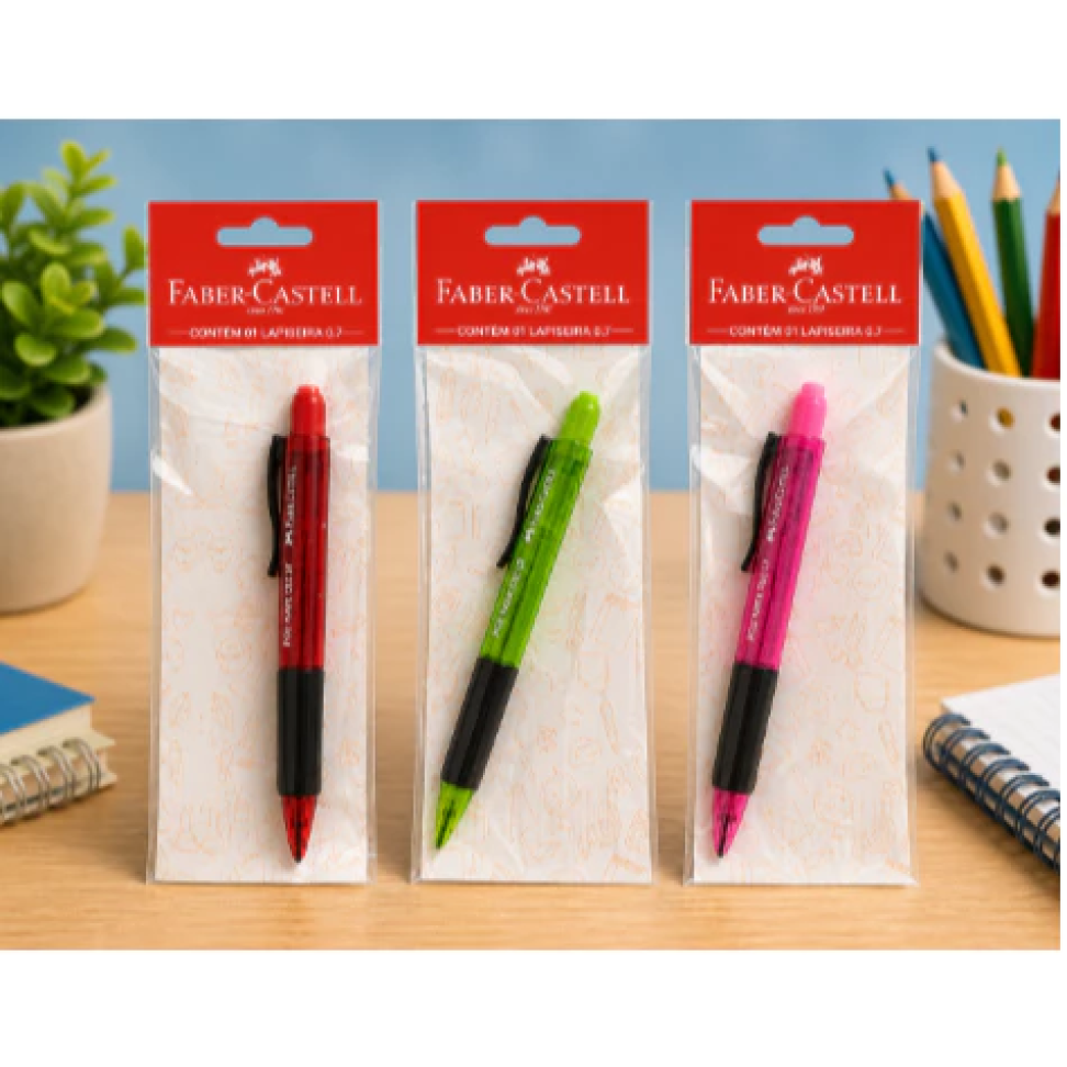 Lapiseira Faber Castell 0.7 Poly Super Grip Original - Antiga ( Colecionador )