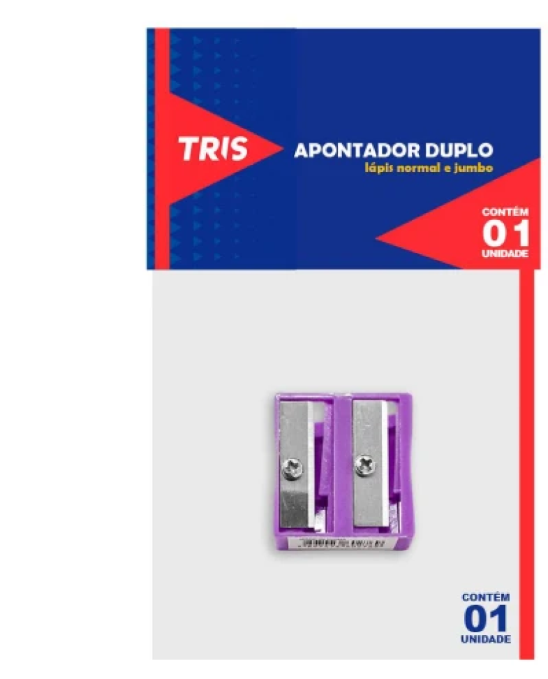 Apontador simples 02 furos normal e jumbo Tris