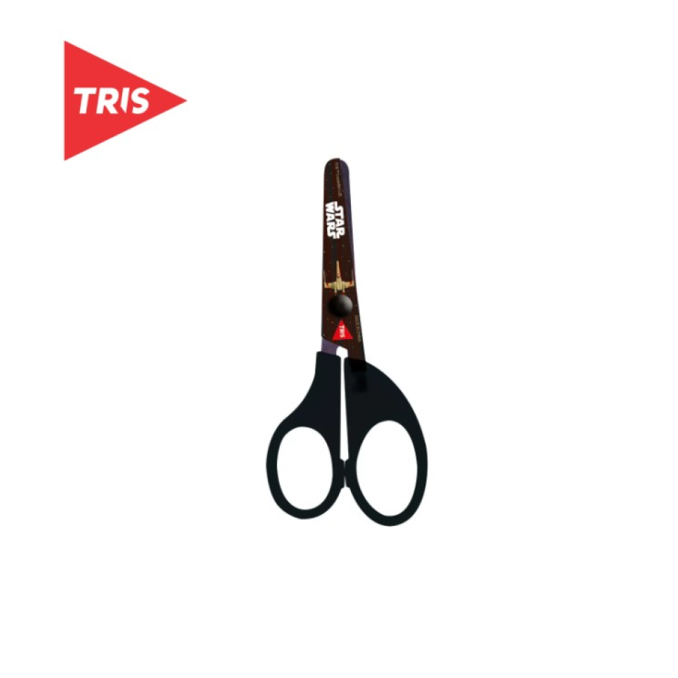 Tesoura Escolar Licenciada Disney Star Wars Blister Tris