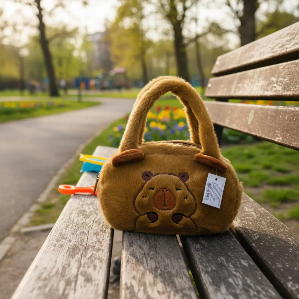Bolsinha De Pelúcia De Alça Capybara Capivara - #3