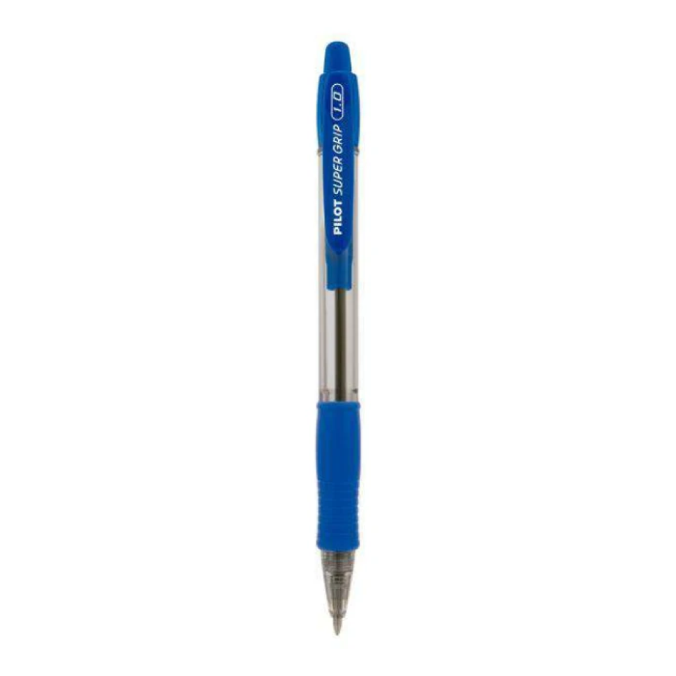 Caneta Esferográfica BPS Grip Retrátil 0.7 ou 1.0 Azul Pilot - #5
