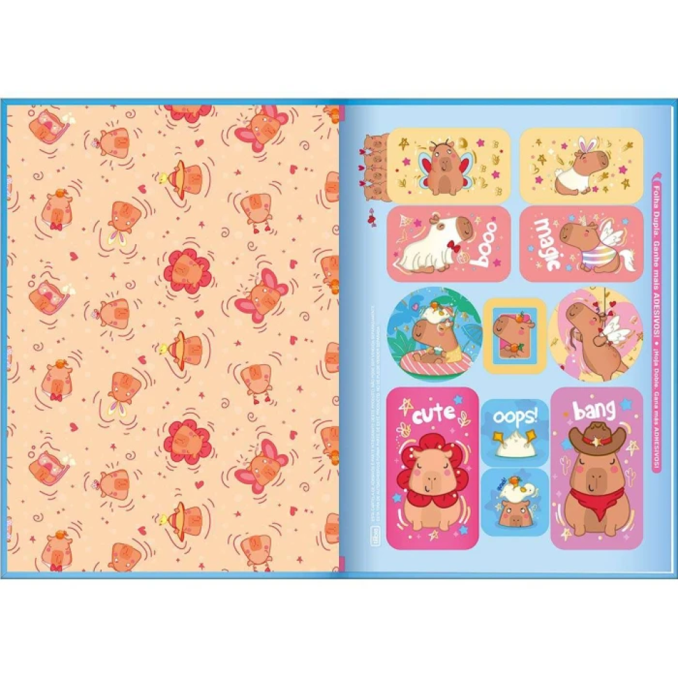 Caderno capa dura brochurão 80 folhas Capivara Club Tilibra - #6