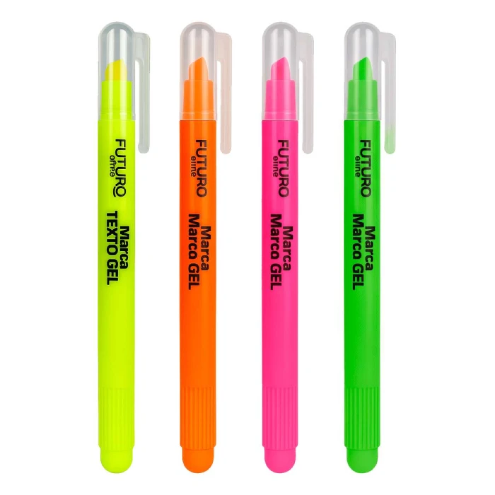 Caneta Marca Texto Gel Office Futuro – Cores Sortidas