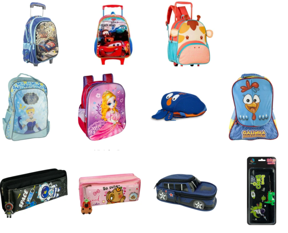 Mochilas, penais, pastas, bolsas