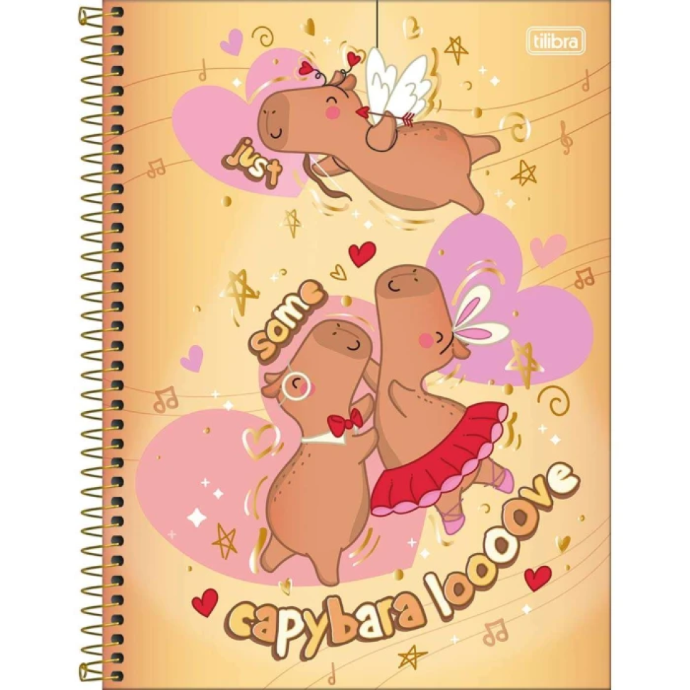 Caderno capa dura 10x1 160 folhas Capivara Club Tilibra - #4
