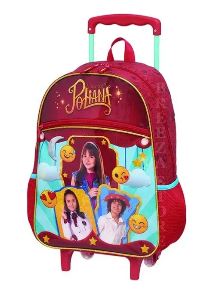 Mochila Escolar Tam G Rodinhas Poliana - Pacific Original