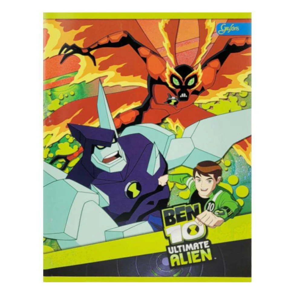 Caderno capa cartão brochurão 96 folhas Ben 10 Tilibra - #3