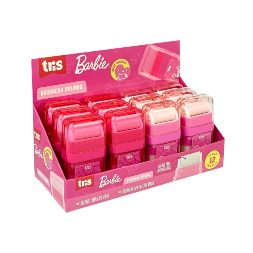 Borracha rolinho Barbie branca