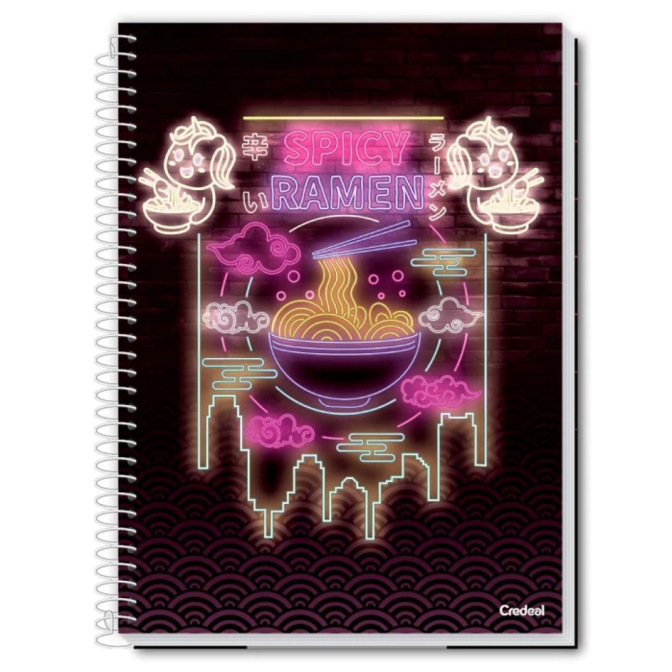 Caderno capa dura 01x01 80 folhas e 10x01 150 folhas feminino My collection Credeal - #7