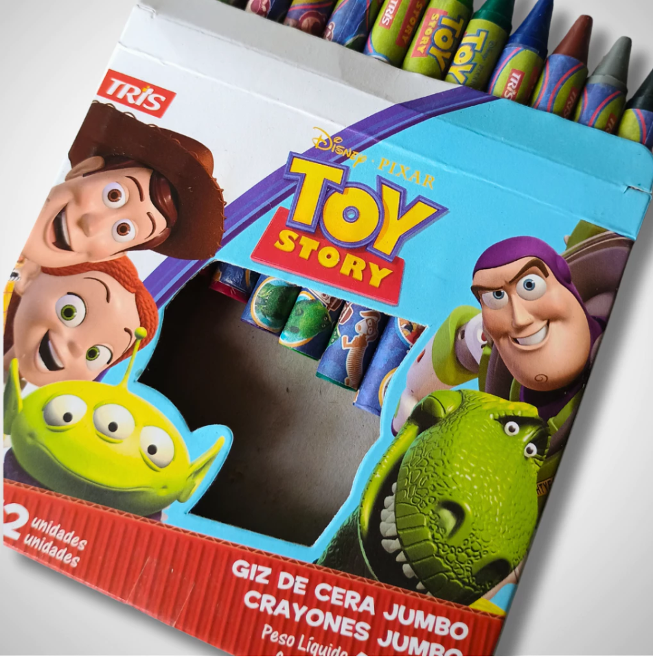 Giz de Cera Toy Story c/12 Unidades - Tris/Disney - #4