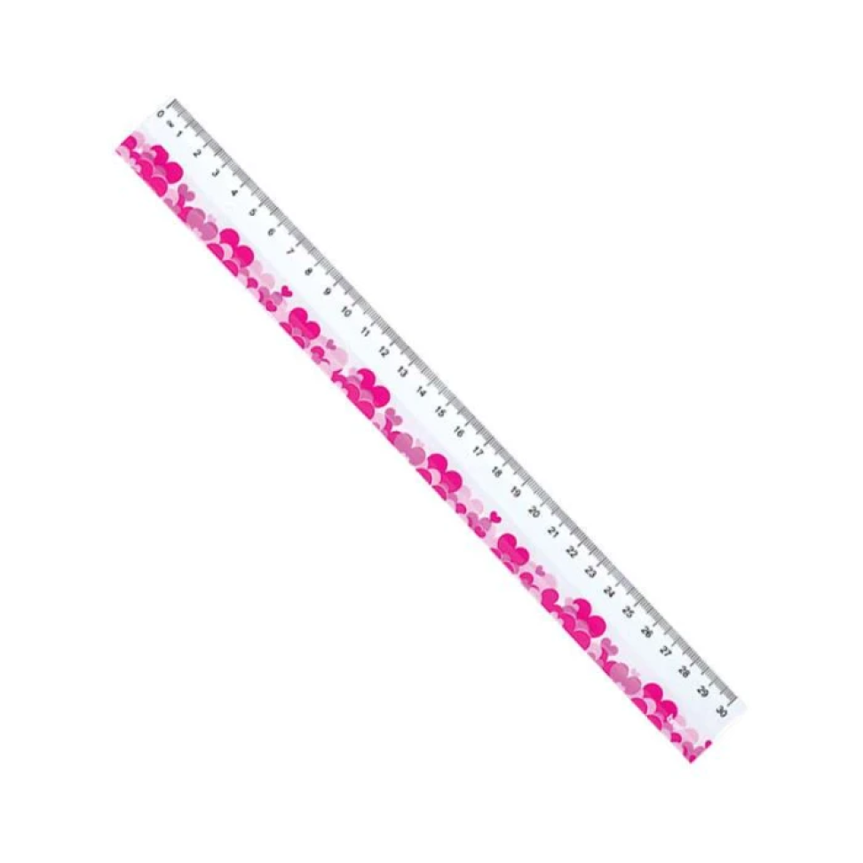 Régua plástica 30cm decorada sortidas BRW - #3