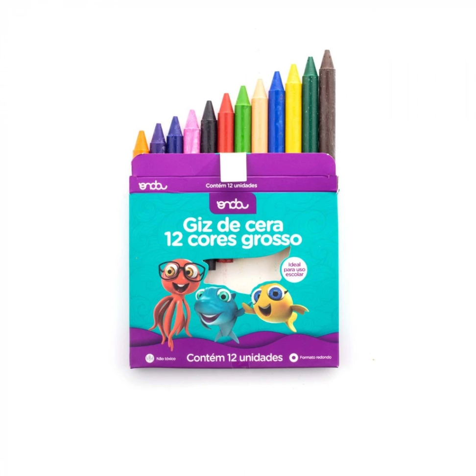 Gizão de cera com 12 cores Onda pro