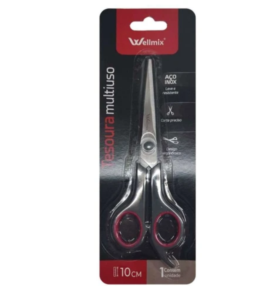 Tesoura multiuso ponta fina 10cm