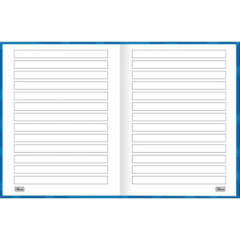 Caderno capa dura brochurão 80 folhas pauta ampliada para autismo Tilibra - #6
