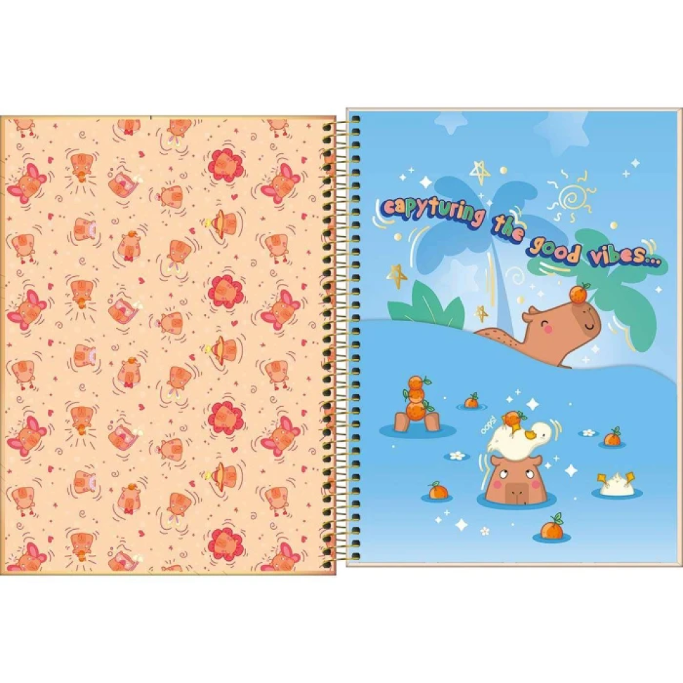 Caderno capa dura 10x1 160 folhas Capivara Club Tilibra - #8