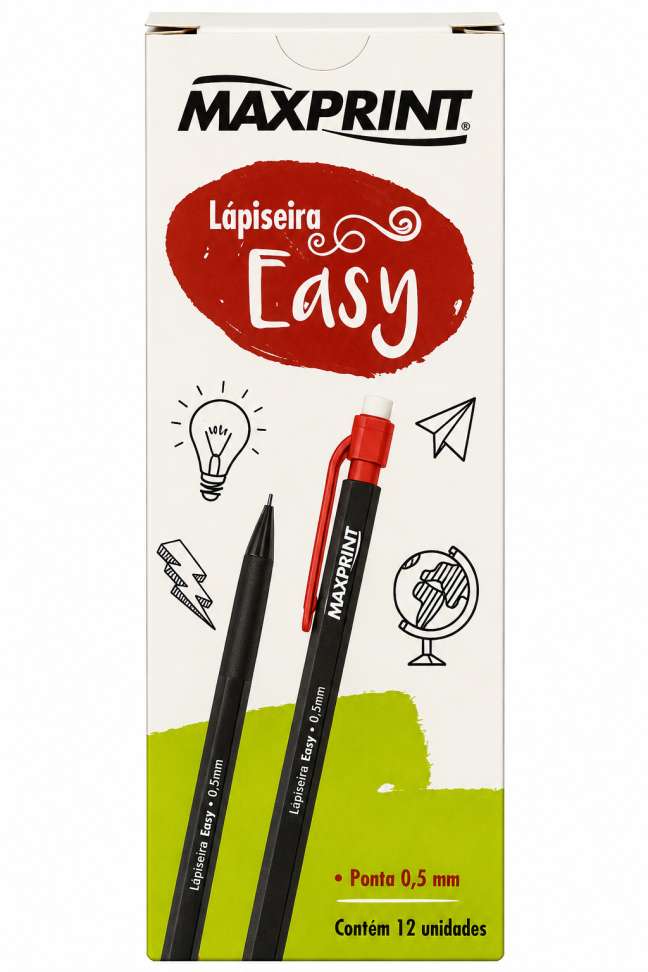 Lapiseira Easy 0,5 mm Vermelha e Azul– 1 Unidade | Maxprint - #3
