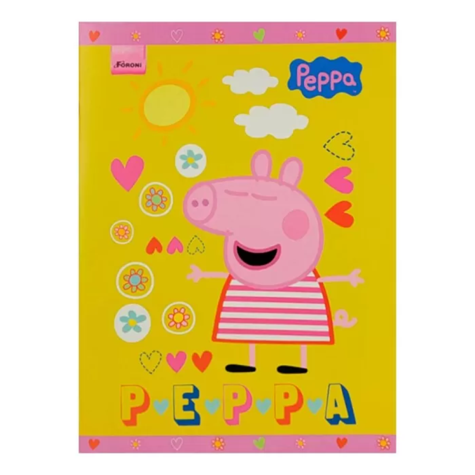 Caderno brochurão capa cartão 80 folhas Peppa Foroni - #4