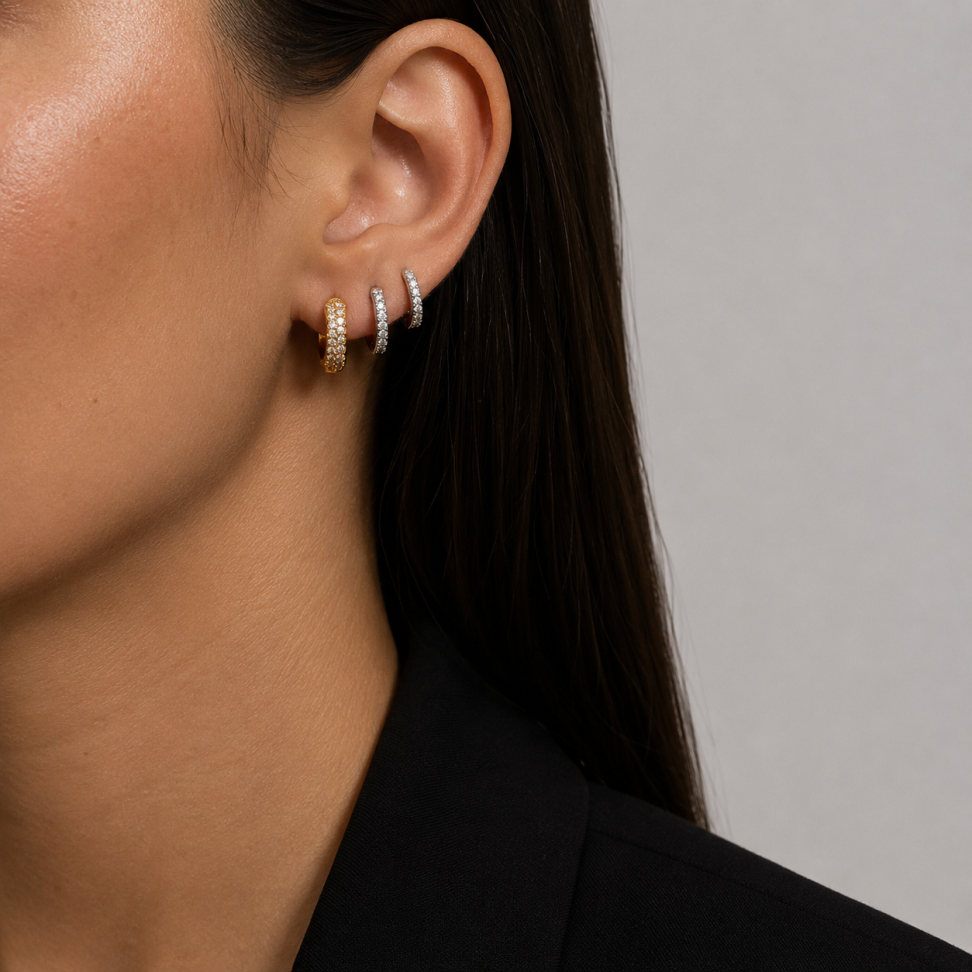 ARGOLA MICRO ZIRCÔNIA PRATEADA - #3
