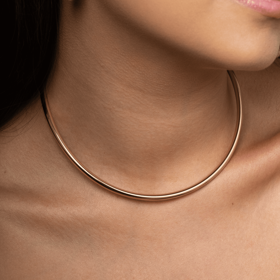 Choker Aro Lisa Dourado