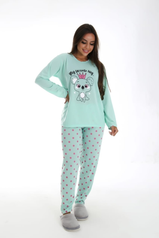 Pijama Calça e Manga Longa