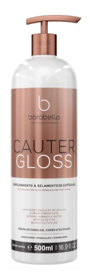 Cauter Gloss Espelhamento e Blindagem Cuticular 500ml