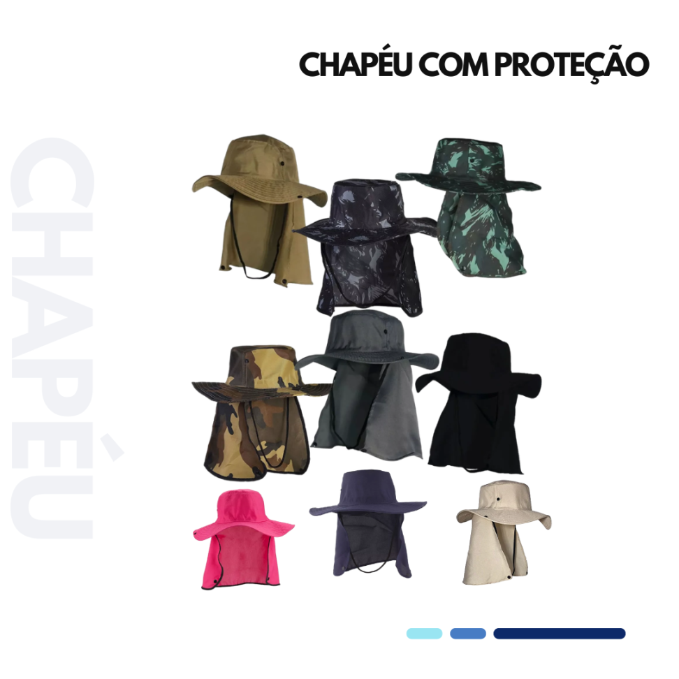 CHAPÉU COM PROTEÇÃO