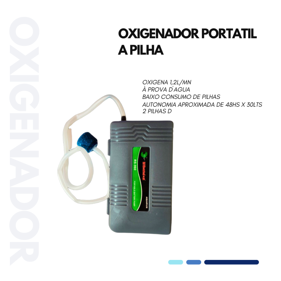 OXIGENADOR PORTATIL A PILHA