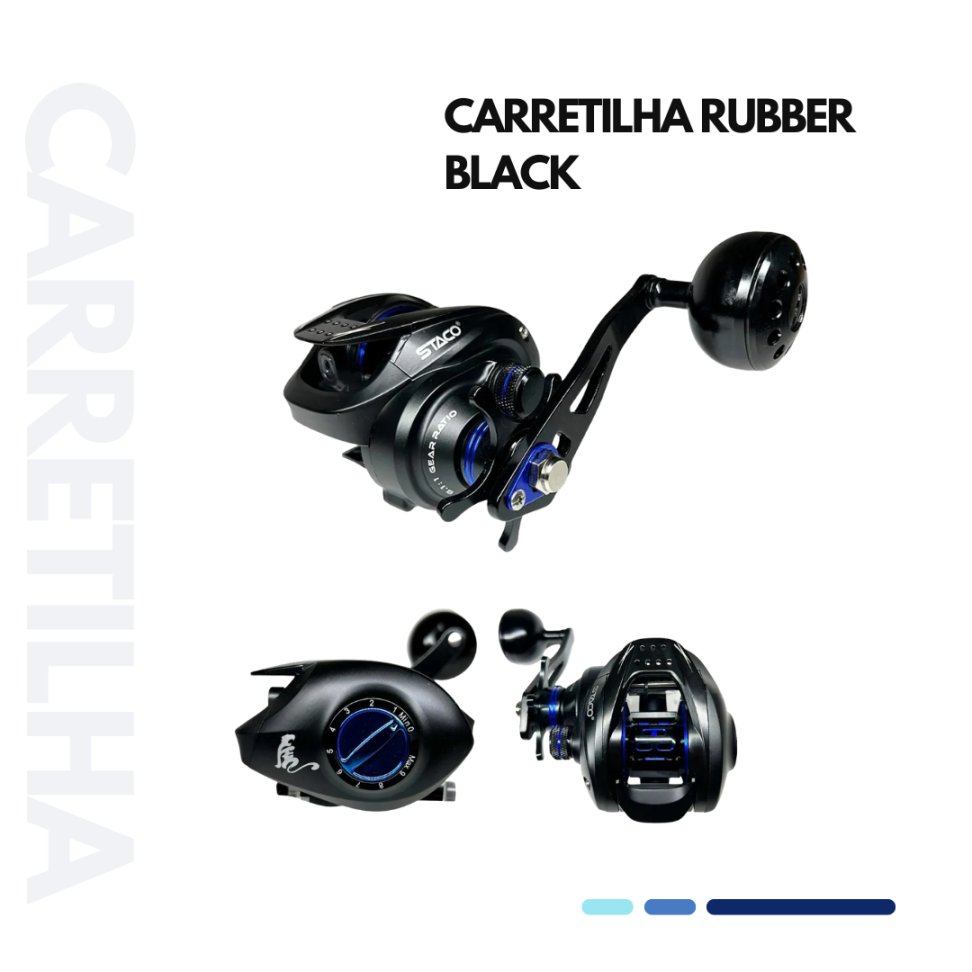 CARRETILHA RUBBER BLACK