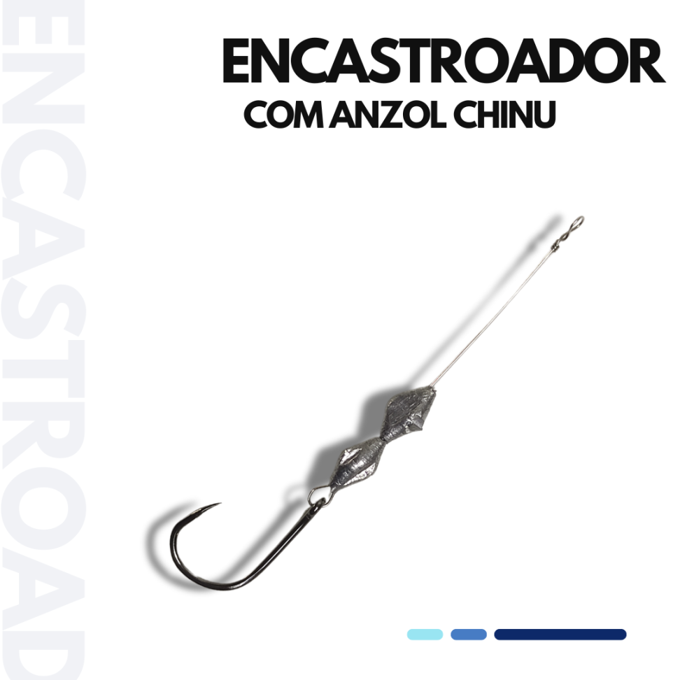 ENCASTROADO RIGIDO COM ANZOL CHINU