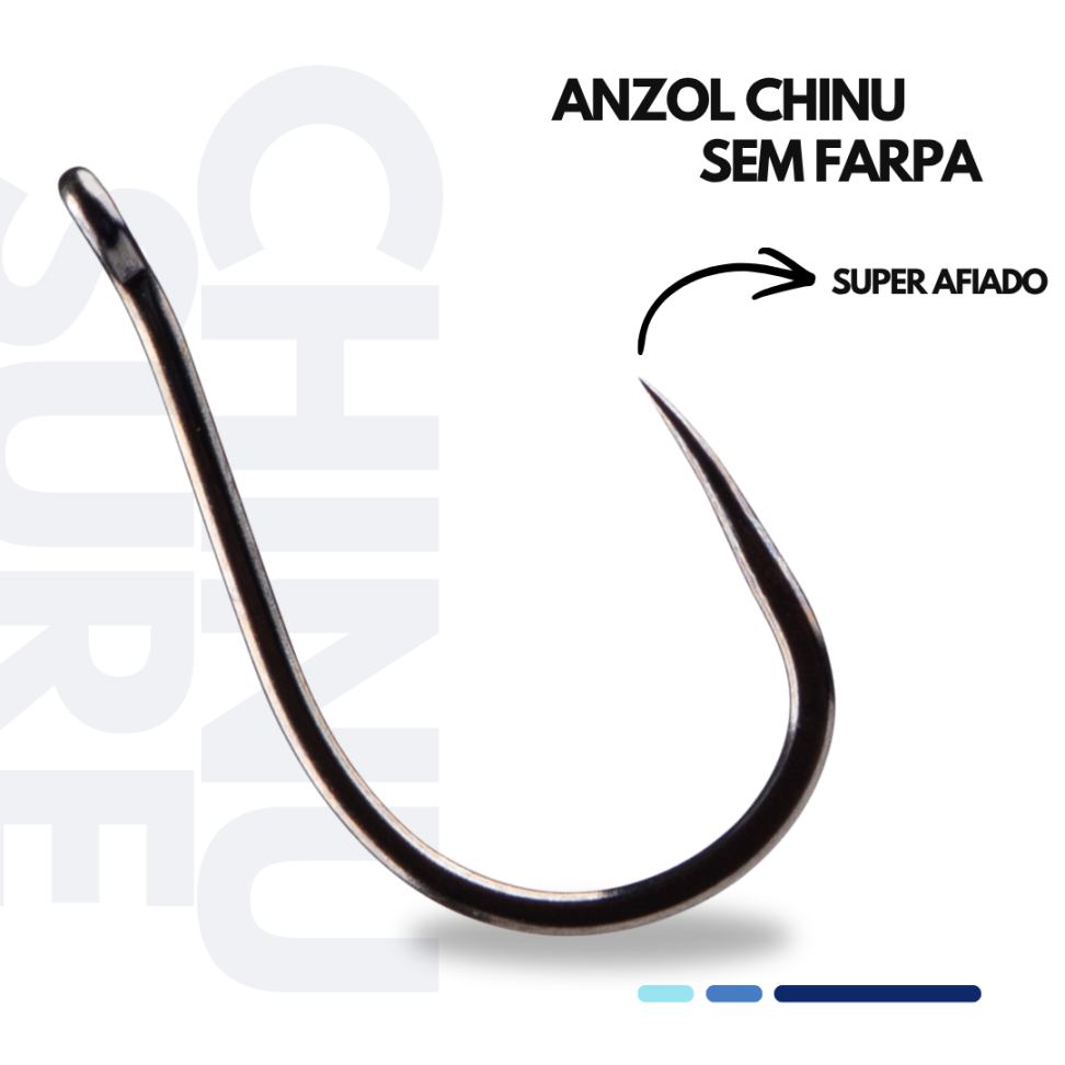 ANZOL CHINU SEM FARPA EMBALADO