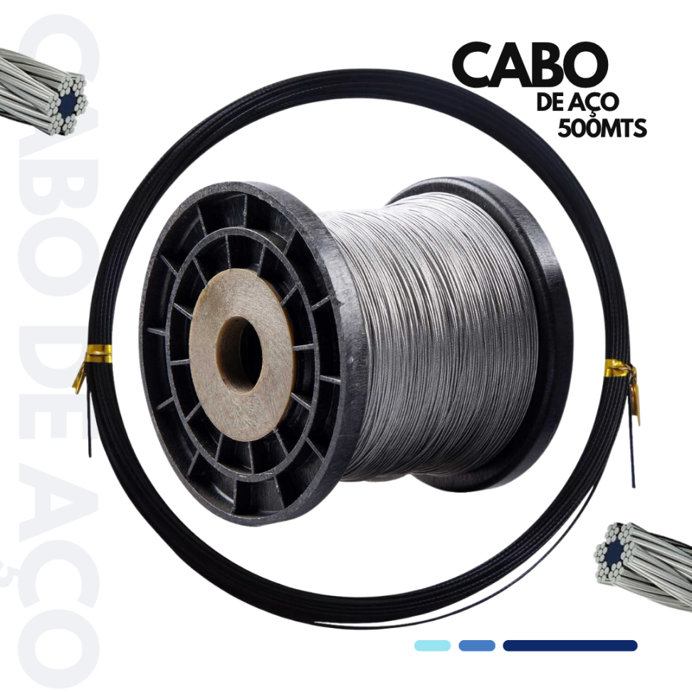 CABO DE AÇO CARRETEL 500M