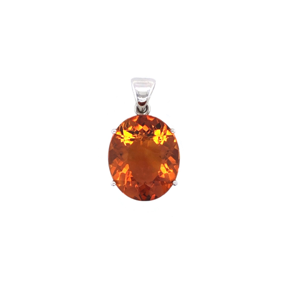 Pingente de citrino em ouro 18k (PLTCI08W)