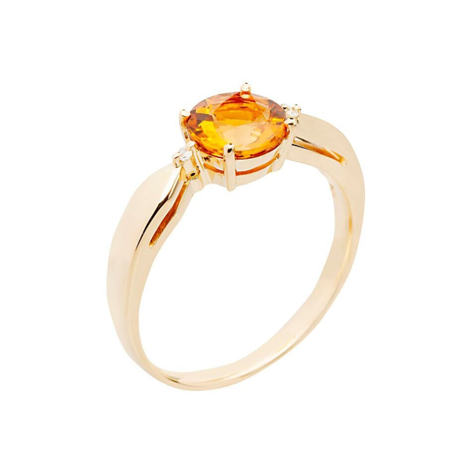 Anel de citrino em ouro 18k (PLTCI12Y)