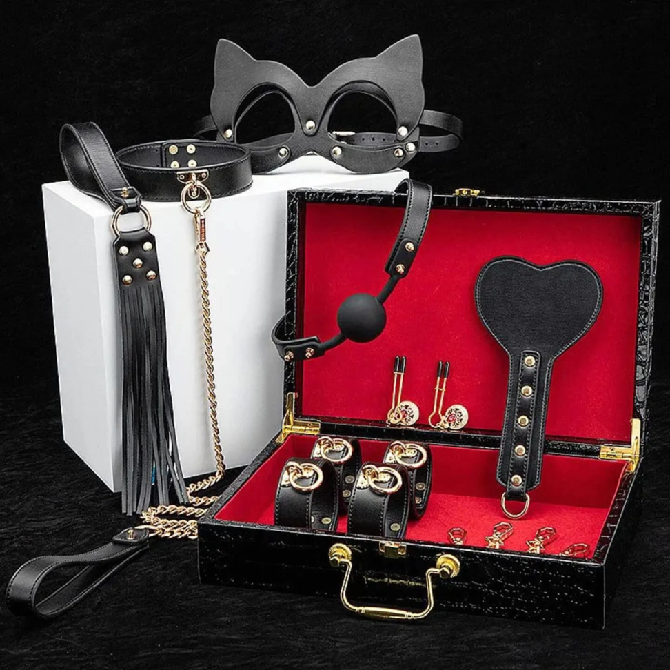 Kit Maleta Sado De Luxo Com Preto
