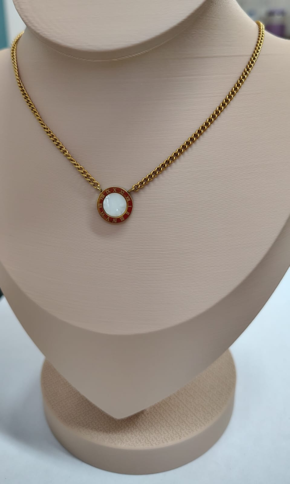 Colar Bvlgari Aço Dourado