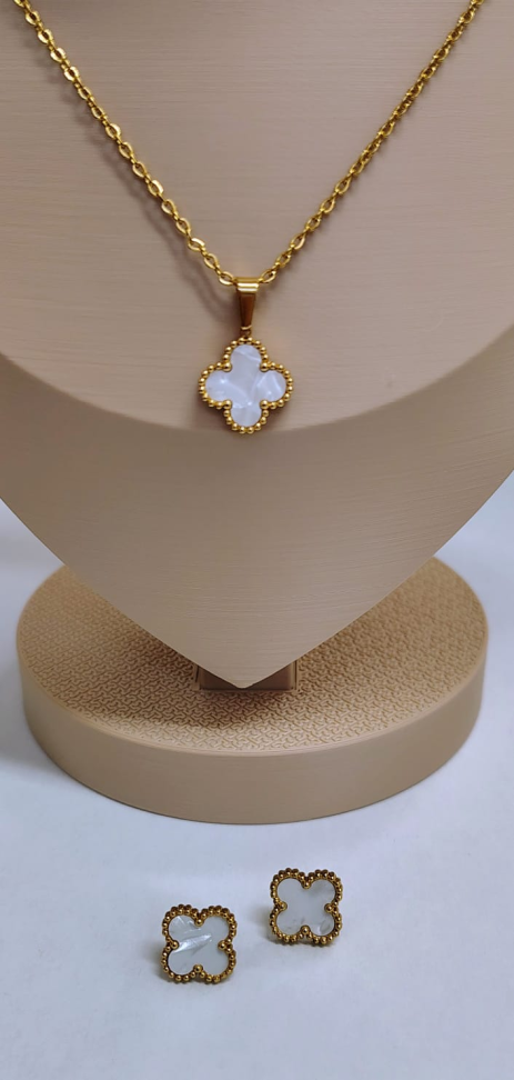 Conj. Wancleef Madre Branca Dourado