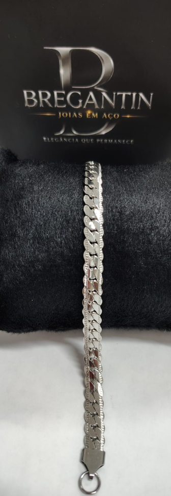 Pulseira Malha Grumet Detalhado